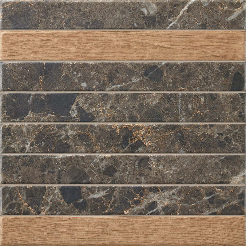 Capri Brick Black Mix 35x35